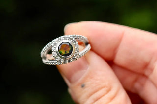 Customs We Love: A Black Opal and Peppery Diamond Engagement Ring - Emily Proudfoot
