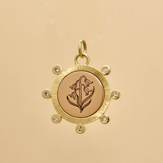 Gold and Diamond Reliquary Mourning Pendant - Emily Proudfoot