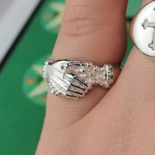 May birthstone jewellery – emerald – made from solid recycled silver or gold – Emily Proudfoot Jewellery