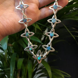 October Birthday Gifts - Opal and tourmaline custom made jewellery in silver or solid gold - Emily Proudfoot