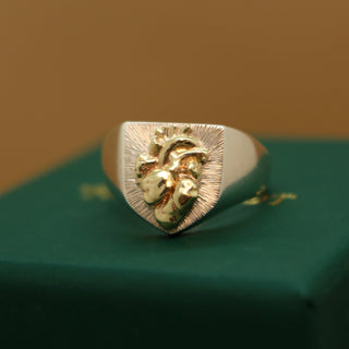Rings - custom made silver, gold and platinum signet and gemstone rings with hand engraving and natural gemstones- Emily Proudfoot