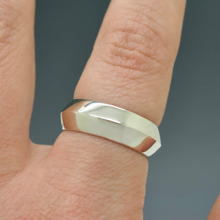 Oath Band - 7mm Faceted Ring