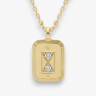 Tempus No 2 - ダイヤモンド・アワーグラス・ネックレス 0.10ct