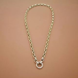Charm Chain I - Heavy Oval Link Interchangeable Charm Loop Chain - Silver, Yellow or Rose Gold Vermeil - Necklace The Serpents Club