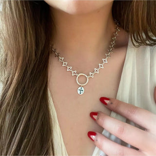 Star and Snake Charm Chain | Silver or 9k Gold, Emily Proudfoot, Necklace, Necklaces