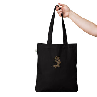Embroidered Lucky Crows Foot Tote Bag - Antique Gold, The Serpents Club
